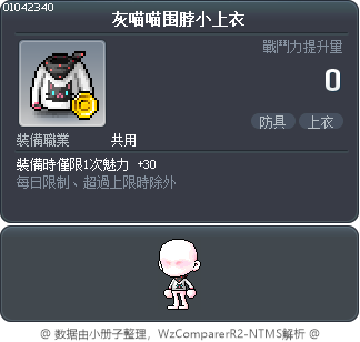 灰喵喵围脖小上衣 Tooltip