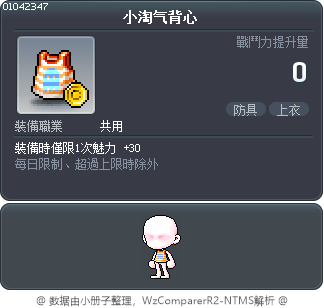 小淘气背心 Tooltip