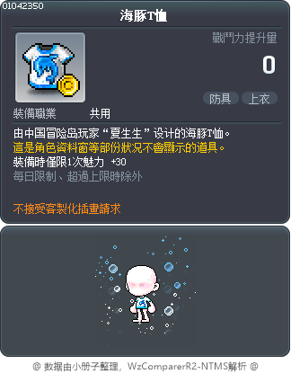 海豚T恤 Tooltip