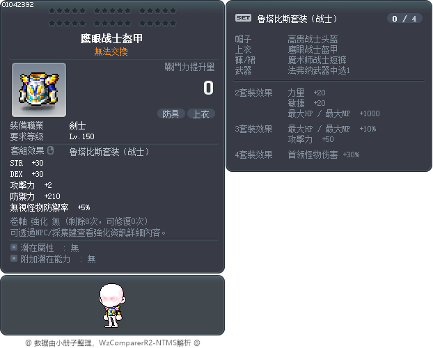 鹰眼战士盔甲 Tooltip