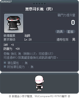 黑祭司长袍 Tooltip
