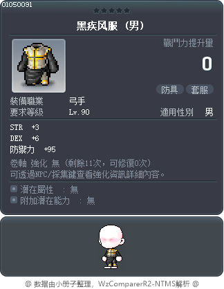 黑疾风服 Tooltip