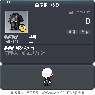 燕尾服 Tooltip