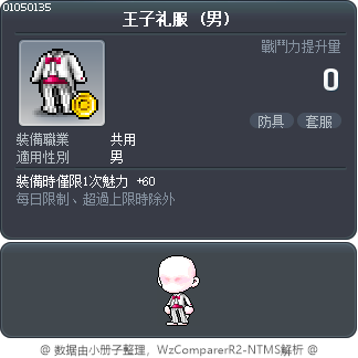 王子礼服 Tooltip