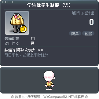 学院优等生制服 Tooltip