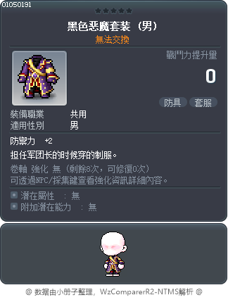 黑色恶魔套装 Tooltip