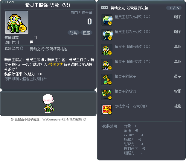 精灵王服饰-男款 Tooltip