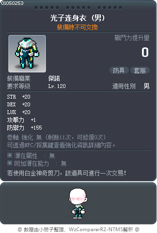 光子连身衣 Tooltip