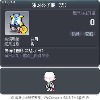 派对公子服 Tooltip