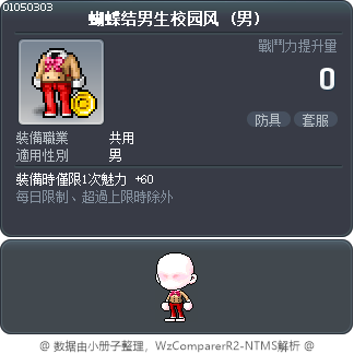蝴蝶结男生校园风 Tooltip