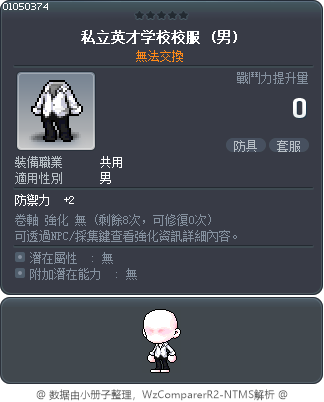 私立英才学校校服 Tooltip