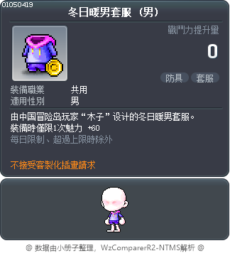 冬日暖男套服 Tooltip