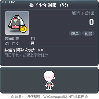 格子少年制服 Tooltip