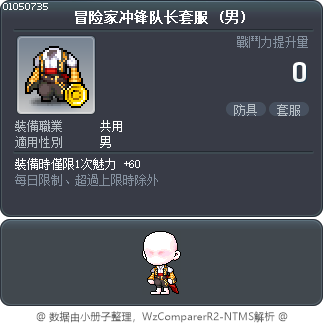 冒险家冲锋队长套服 Tooltip