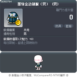 墨绿金边制服（男） Tooltip