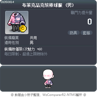 布莱克品克缤棒球服 Tooltip