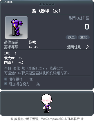 紫飛影甲 Tooltip