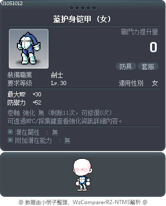 蓝护身铠甲 Tooltip