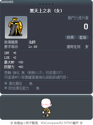 黑天上之衣 Tooltip