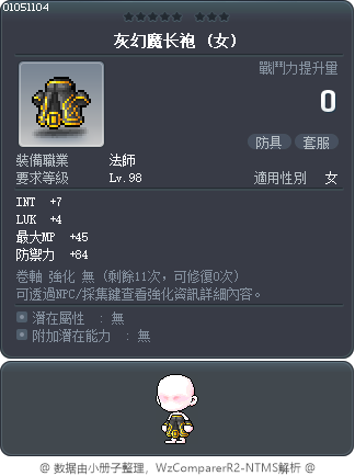 灰幻魔长袍 Tooltip