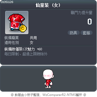 仙童装 Tooltip