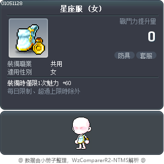 星座服 Tooltip