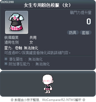女生专用粉色校服 Tooltip