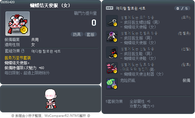 蝴蝶结天使服 Tooltip