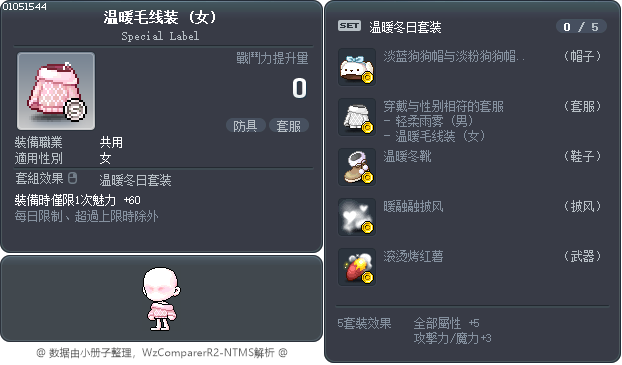 暖暖微紅 Tooltip