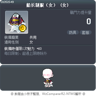 船长制服（女） Tooltip