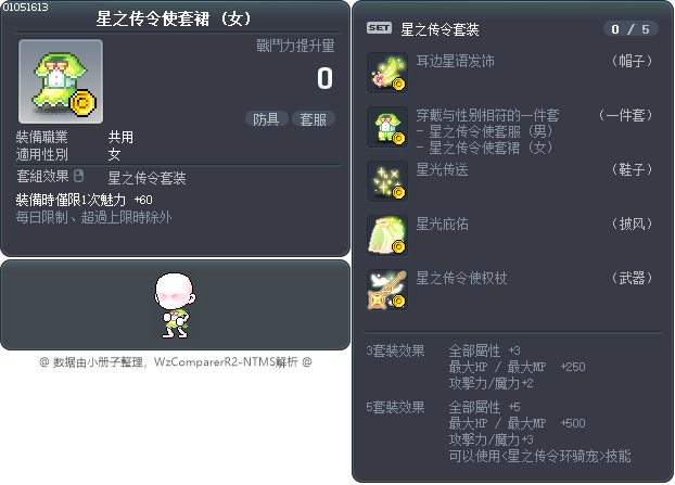 星之传令使套裙 Tooltip