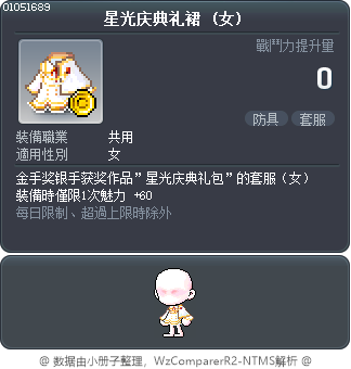 星光庆典礼裙 Tooltip