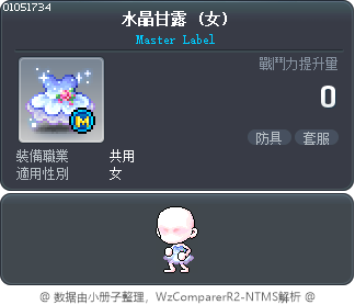 水晶甘露 Tooltip