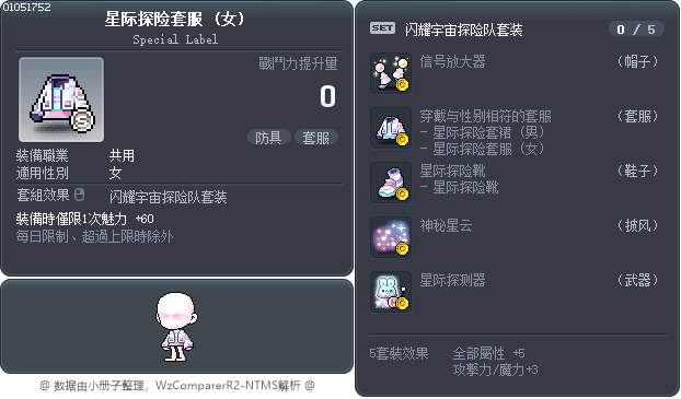 星际探险套服 Tooltip
