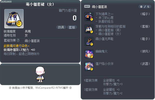 萌小僵套裙 Tooltip