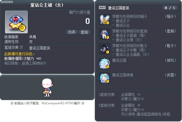 童话公主裙 Tooltip