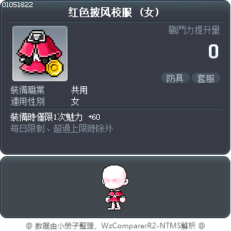 红色披风校服 Tooltip
