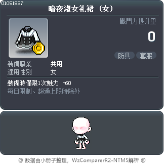 暗夜淑女礼裙 Tooltip