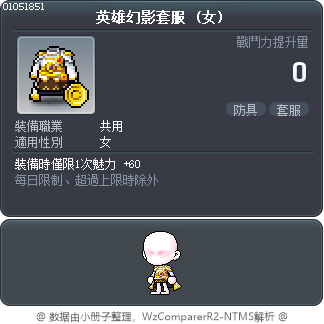 英雄幻影套服 Tooltip