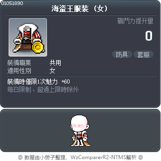 海盗王服装 Tooltip
