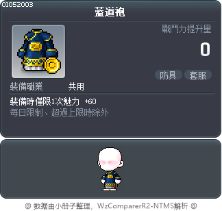 蓝道袍 Tooltip