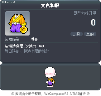 大官和服 Tooltip