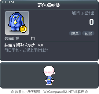 蓝色嘻哈装 Tooltip