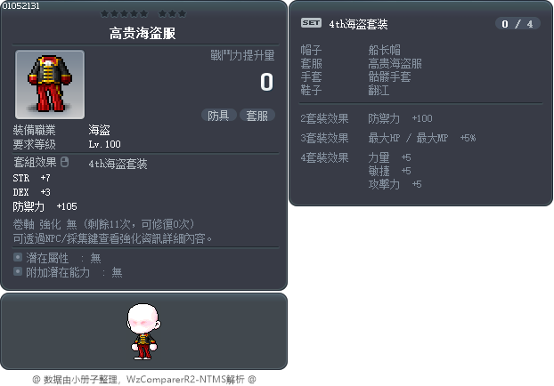 高贵海盗服 Tooltip