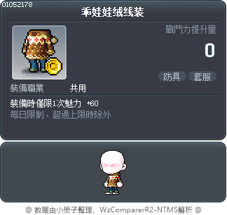乖娃娃绒线装 Tooltip