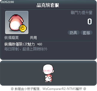 品克缤套服 Tooltip