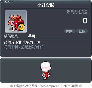 小丑套服 Tooltip