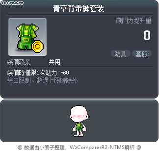 青草背带裤套装 Tooltip