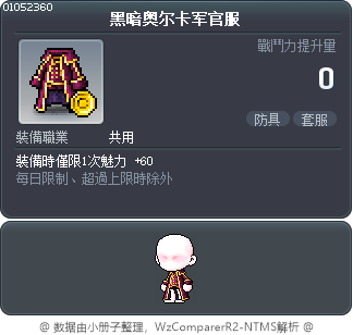 黑暗奥尔卡军官服 Tooltip