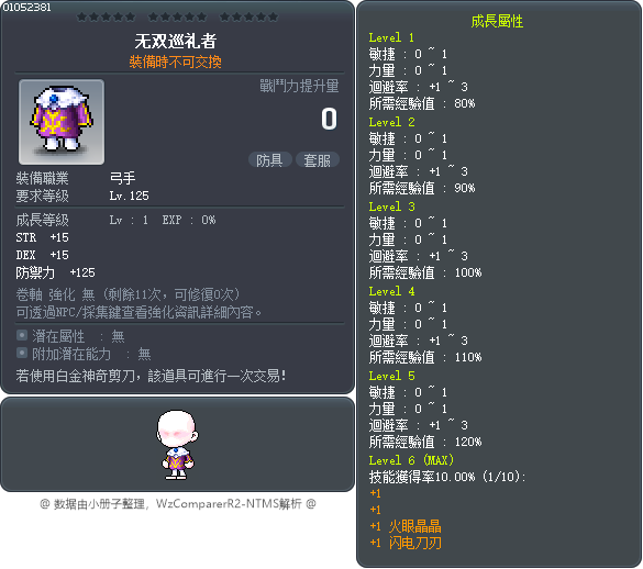 无双巡礼者 Tooltip